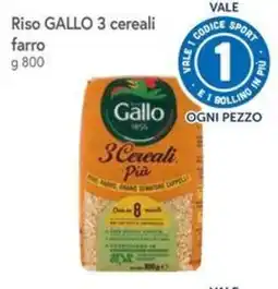 Famila Riso GALLO 3 cereali farro offerta