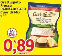 Market Ingross Grattugiato Fresco Parmareggio Cuor di Mix offerta