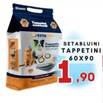 Seta tappetini assorbenti