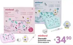 B di Bimbi miniland Thermokit Scoiattolo rosa, Orso azzurro offerta