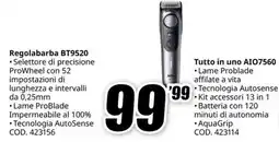 MediaWorld Regolabarba BT9520 offerta