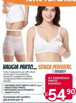 B di Bimbi Kit essenziale parto bamboo offerta