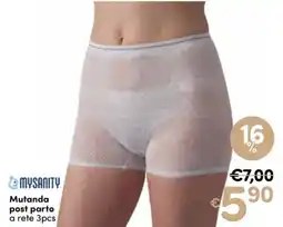 B di Bimbi Mutanda post parto a rete 3pcs offerta