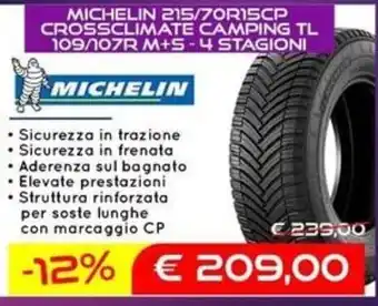 Michelin 215/70R15CP Crossclimate Camping TL