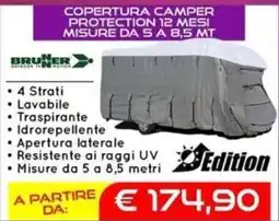 Camping Sport Magenta Copertura camper Edition offerta