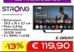 Camping Sport Magenta Strong LED TV offerta