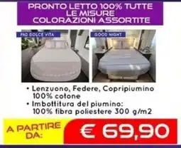 Camping Sport Magenta Pronto letto 100% tutte le misure colorazioni assortite offerta