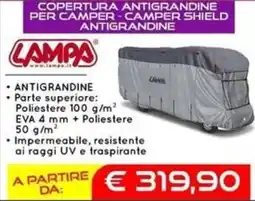 Camping Sport Magenta Copertura antigrandine per camper - camper shield antigrandine offerta