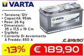 Varta batteria