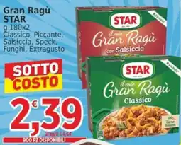 Market Ingross Gran Ragù STAR offerta