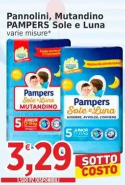 Market Ingross Pannolini, Mutandino Pampers Sole e Luna offerta