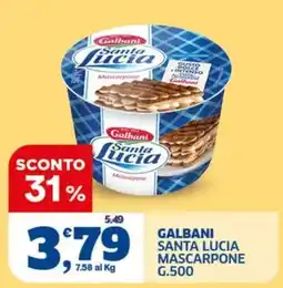 Il Punto Sigma Galbani Santa Lucia Mascarpone offerta