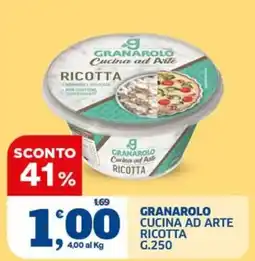 Il Punto Sigma Granarolo cucina ad arte ricotta offerta