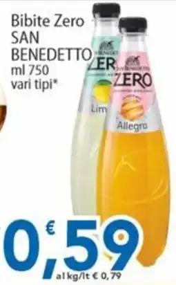Sidis Bibite Zero San Benedetto offerta