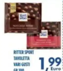 Orizzonte Supermercati Ritter Sport tavola vario gusti offerta