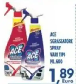 Orizzonte Supermercati Ace sgrassatore spray offerta