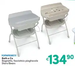 Ideal Bimbo Bath e Co Bagnetto, fasciatoio pieghevole Stars/Bears offerta