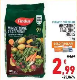 Conad City Minestrone tradizione Findus offerta