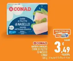 Conad City Cuori di filetto di nasello Conad offerta