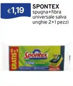 Sirene Blu Spontex spugna+fibra universale salva unghie offerta