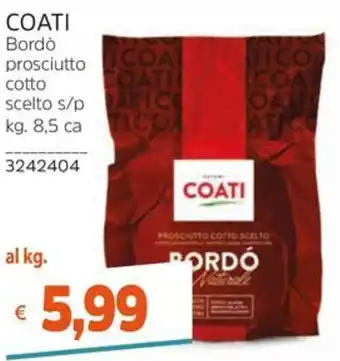 Coati prosciutto cotto scelto