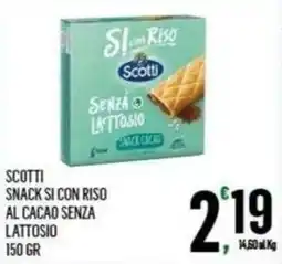 Vibian Scotti snack si con riso al cacao senza lattosio offerta