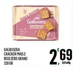 Vibian Galbusera cracker mais e riso zero grano offerta