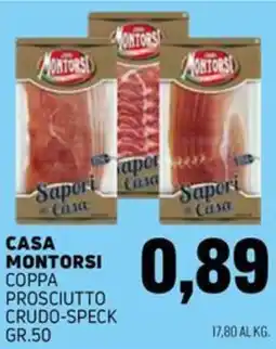 Emporio Amato Casa Montorsi Coppa Prosciutto Crudo-Speck offerta