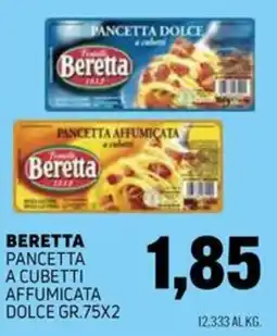 Emporio Amato Beretta pancetta a cubetti affumicata dolce offerta