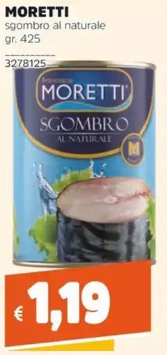 Stop&Shop Moretti sgombro al naturale offerta