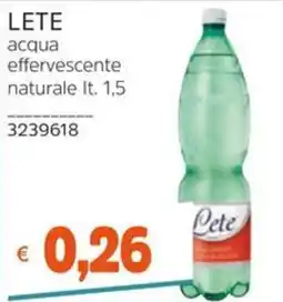 Stop&Shop acqua effervescente naturale Lete offerta