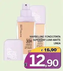 Deter Shop Maybelline fondotinta superstay lumi-matte linea offerta