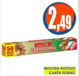 Giunigor Movida carta forno offerta