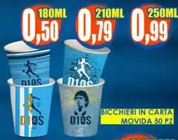 Giunigor Bicchieri in carta Movida offerta