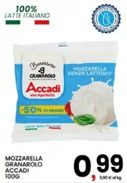 Interspar Mozzarella Granarolo Accadi offerta