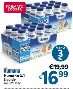 B di Bimbi Humana 3/4 Liquido offerta