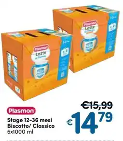 B di Bimbi Plasmon Latte Biscotto/Classico offerta