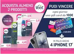 Famila Veet Crema depilatoria VEET pelli normali pure offerta