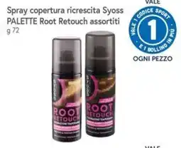 Famila Spray copertura ricrescita Syoss PALETTE Root Retouch assortiti offerta