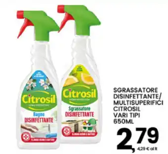 Citrosil sgrassatore disinfettante
