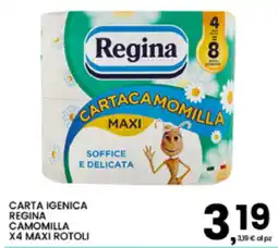 Interspar Carta igienica Regina camomilla offerta
