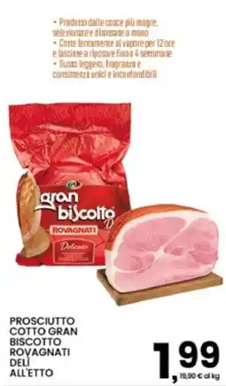 Interspar Prosciutto cotto gran biscotto Rovagnati offerta