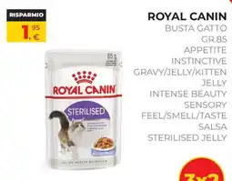 Arcaplanet Royal Canin busta gatto sterilised jelly offerta