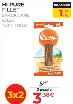 Arcaplanet Hi Pure Fillet Snack Cane offerta