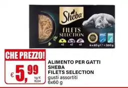 Il Gigante Alimento per gatti Sheba Filets Selection offerta