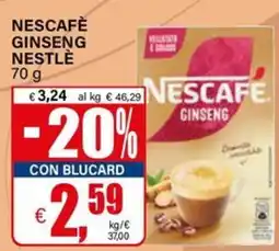 Il Gigante Nescafé Ginseng offerta