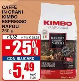 Il Gigante Caffè in grani Kimbo Espresso Napoli offerta