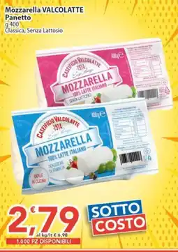 Sidis Mozzarella Valcolatte Panetto offerta