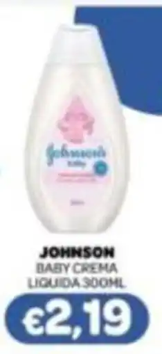 Irys Johnson baby crema liquida offerta
