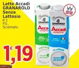 Market Ingross Latte Accadi Granarolo senza lattosio offerta